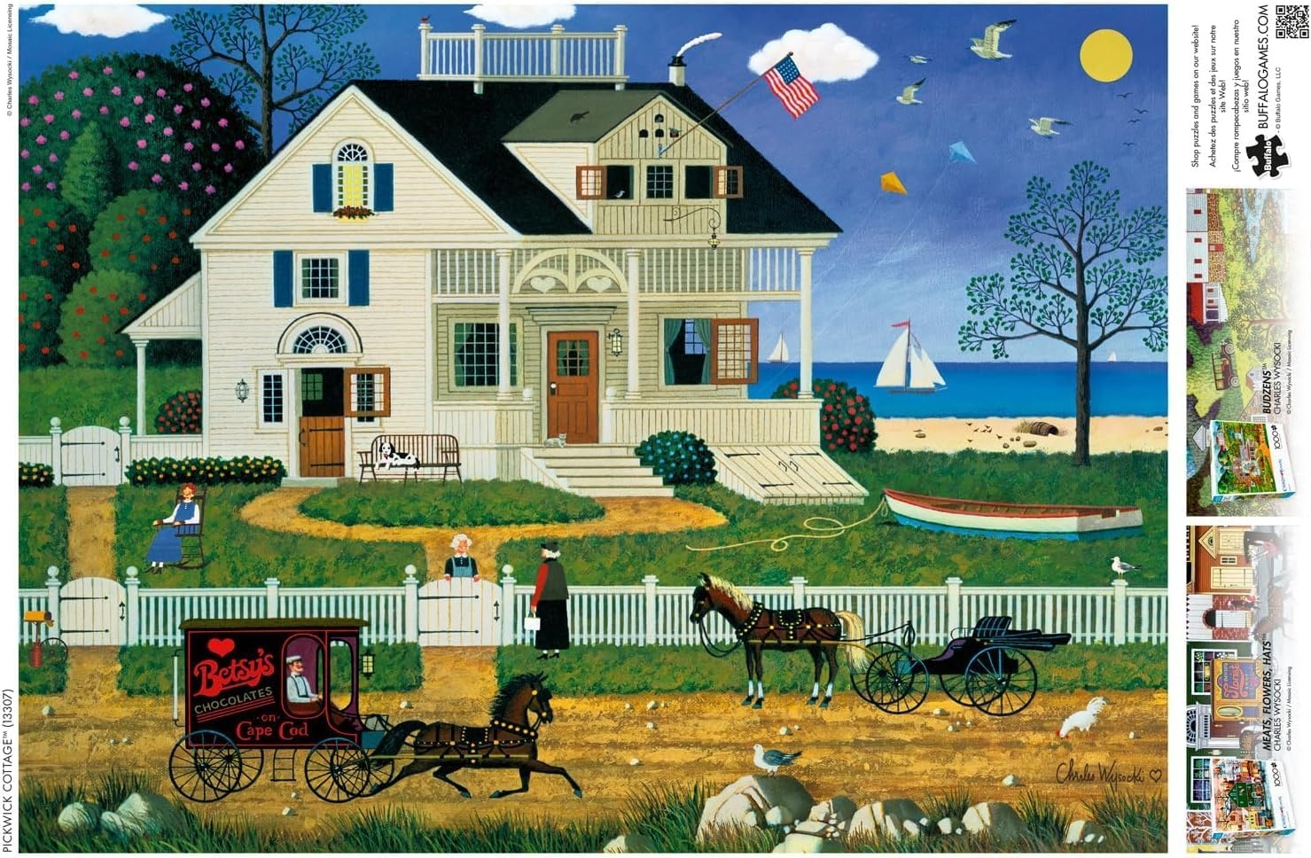 image:imageBuffalo Games  Charles Wysocki  Pickwick Cottage  1000 Piece Jigsaw Puzzle for Adults Challenging Puzzle Perfect for Game Nights  Finished Size is 2675 x 1975