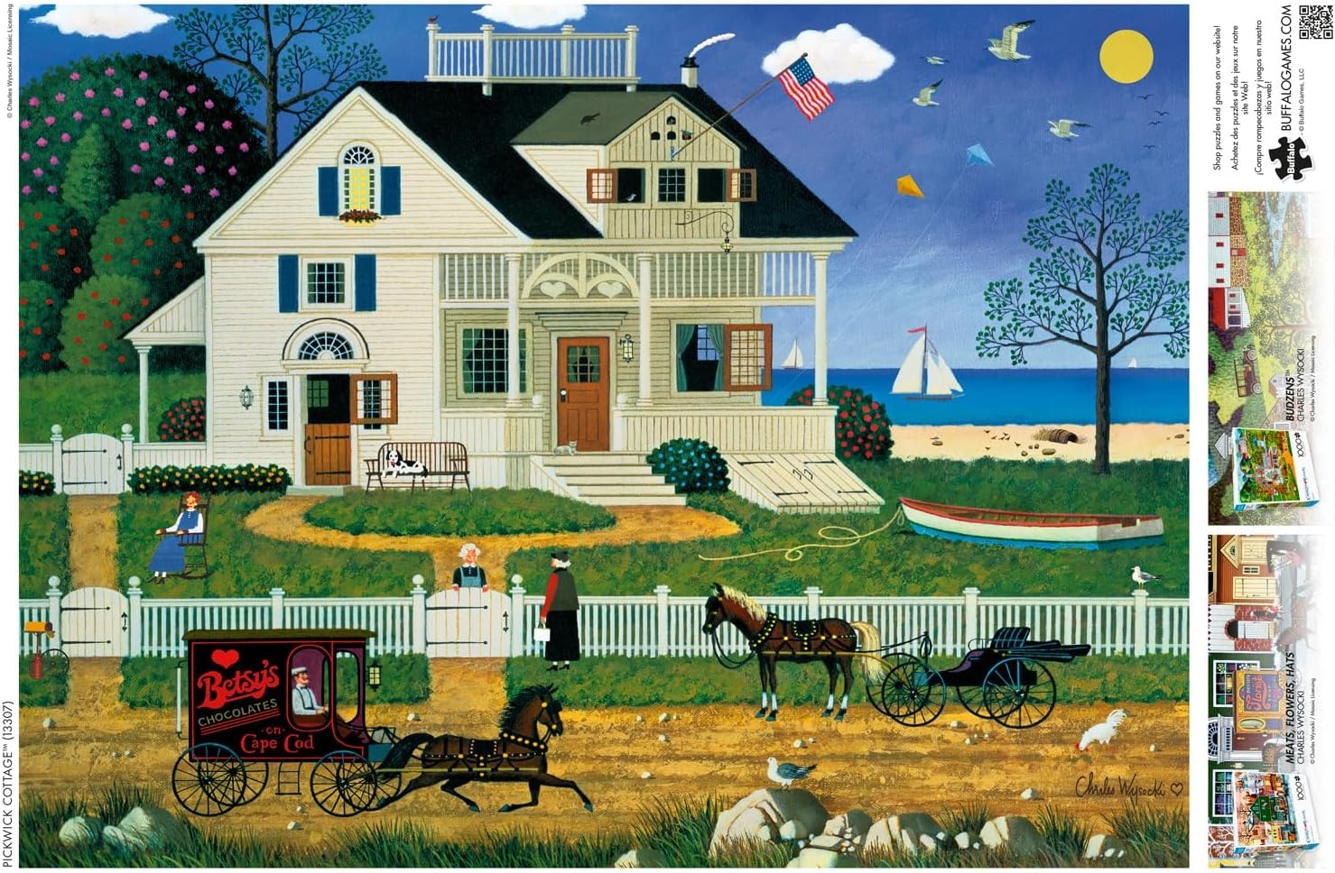 image:imageBuffalo Games  Charles Wysocki  Pickwick Cottage  1000 Piece Jigsaw Puzzle for Adults Challenging Puzzle Perfect for Game Nights  Finished Size is 2675 x 1975