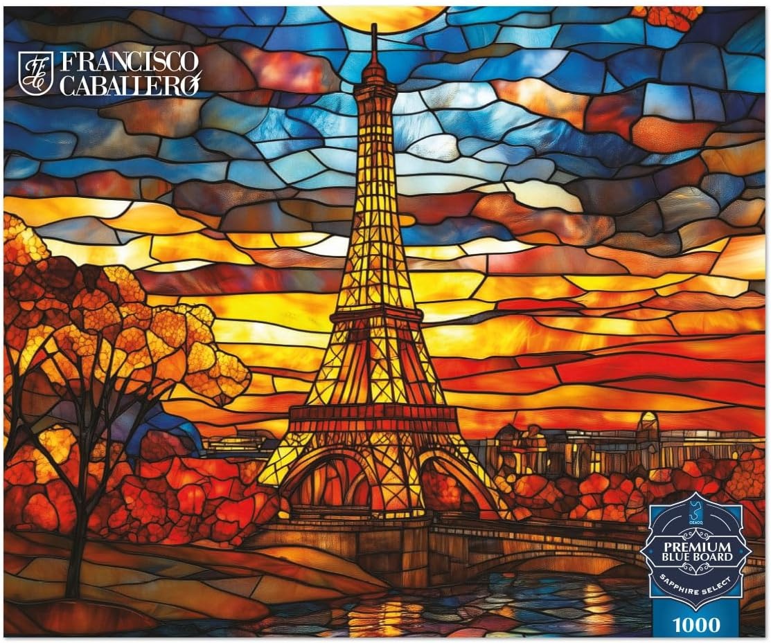 image:imageBuffalo Games Francisco Caballero Parisian Dream 1000 Piece Adult Jigsaw Puzzle  Multicolor 267 x 1975 in  Blue Core Board  Full Size Poster Included  Glare Free Finish