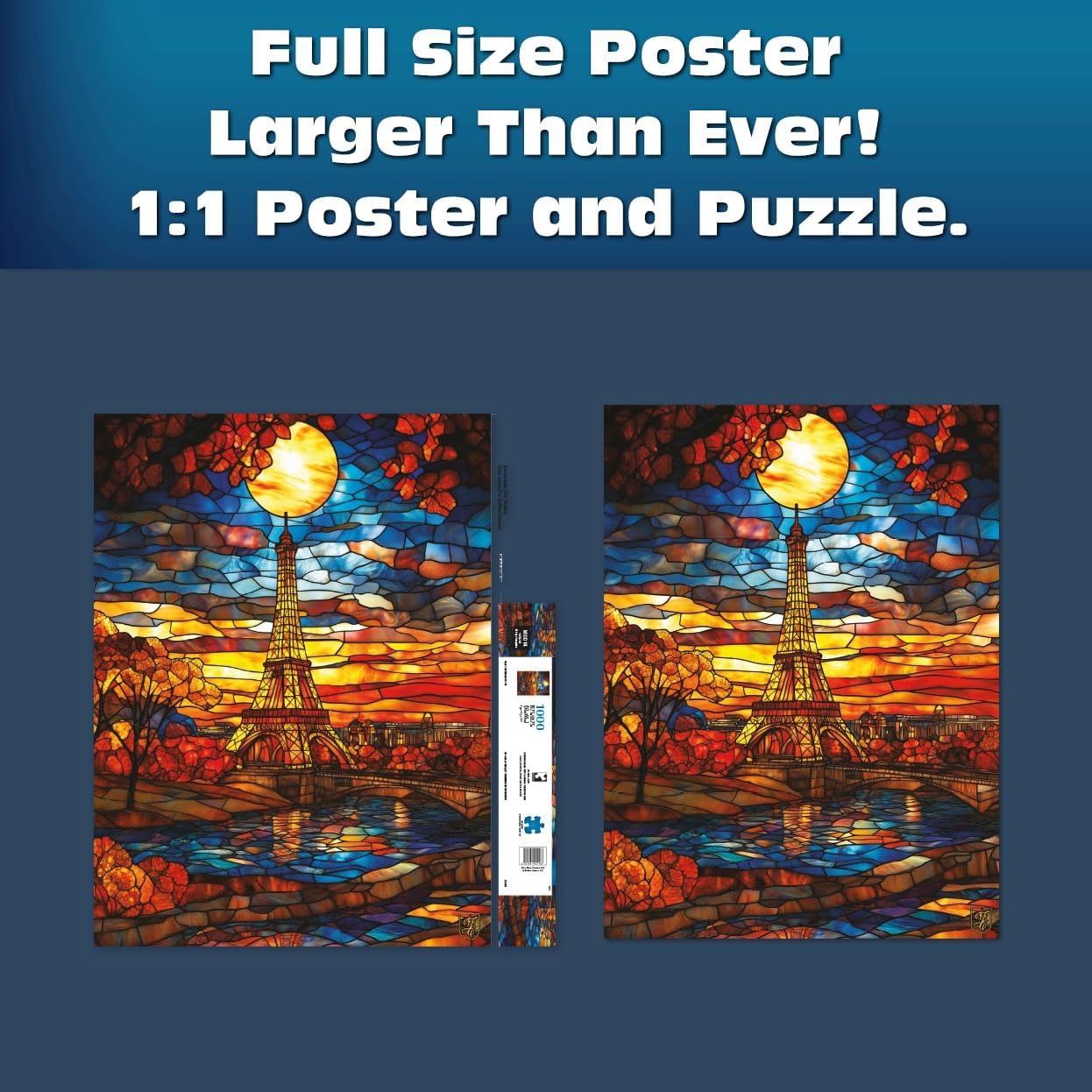 image:imageBuffalo Games Francisco Caballero Parisian Dream 1000 Piece Adult Jigsaw Puzzle  Multicolor 267 x 1975 in  Blue Core Board  Full Size Poster Included  Glare Free Finish