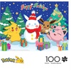 image:imageBuffalo  100 Piece Pokemon Happy Holidays Jigsaw Puzzle  Christmas and Holiday Winter Scene Puzzles for Kids