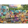 image:imageBuffalo Games  Aimee Stewart Family Campsite 2000 Piece Jigsaw Puzzle Colorful Camping Artwork Cozy Outdoor Scene