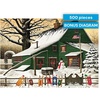 image:imageBuffalo Games  Charles Wysocki  Cocoa Break at the Copperfields  500 Piece Winter Jigsaw Puzzle for Adults Festive Christmas Puzzle with Poster Premium Holiday Artwork Finished 2125 x 1500