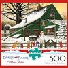 image:imageBuffalo Games  Charles Wysocki  Cocoa Break at the Copperfields  500 Piece Winter Jigsaw Puzzle for Adults Festive Christmas Puzzle with Poster Premium Holiday Artwork Finished 2125 x 1500