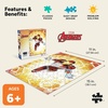 image:imageBuffalo Games  Marvel  The Armored Avenger  100 Piece Jigsaw Puzzle for Families Challenging Puzzle Perfect for Family Time  100 Piece Finished Size is 1500 x 1100 Large