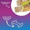 image:imageBuffalo Games  Wood Puzzle Table  1000 Piece Size  Jigsaw Puzzle Accessory  Storage Drawers with Dividers for Pieces  Preassembled in Box Just Add HandlesPuzzle Table