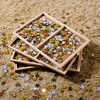 image:imageBuffalo Games  Wood Puzzle Table  1000 Piece Size  Jigsaw Puzzle Accessory  Storage Drawers with Dividers for Pieces  Preassembled in Box Just Add HandlesPuzzle Table
