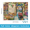 image:imageBuffalo Games 1000 Piece Puzzle Life is an Open Book Venice  2675 x 1975 in Poster Included  Vibrant Collage Artwork amp Colorful Puzzles  Italy Puzzle Design amp Aimee Stewart Artwork