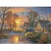 image:imageBuffalo Games Abraham Hunter Autumn Mist 1000 Piece Jigsaw Puzzle  Gold Collection  Puzzle for Adults  Poster Included  Calming Fall Scene