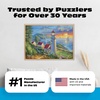 image:imageBuffalo Games Abraham Hunter Evening Watch Gold Collection Jigsaw Puzzle  500 Piece 2125 x 15 in  Bonus Poster Included  Precision Cut Pieces  Jigsaw Puzzles for Adults