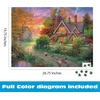 image:imageBuffalo Games Abraham Hunter Warmth of Home 1000 Piece Jigsaw Puzzle  Multicolor 2675 x 1975 in  Bonus Poster  Tight Interlocking Fit  Relaxing 1000 Piece Puzzle for Adults