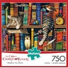 image:imageBuffalo Games Charles Wysocki  Frederick the Literate  750 Piece Puzzles for Adults 24 x 18 in Includes Poster  Cat Jigsaw Puzzle  Whimsical Library Scene amp Artist Illustration