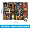 image:imageBuffalo Games Charles Wysocki  Frederick the Literate  750 Piece Puzzles for Adults 24 x 18 in Includes Poster  Cat Jigsaw Puzzle  Whimsical Library Scene amp Artist Illustration