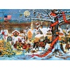 image:imageBuffalo Games Charles Wysocki  Small Town Scene  1000 Piece Jigsaw Puzzle  2675 x 1975 in  Secure Fit Pieces  Reference Poster  Charles Wysocki Winter Scene Puzzles