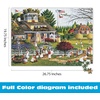 image:imageBuffalo Games Charles Wysocki Love 1000 Piece Jigsaw Puzzle  Silver Select Multicolor 2675 x 1975 in  Recycled Board  Poster Included  Expert Adult Jigsaw Puzzles