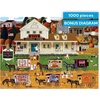 image:imageBuffalo Games Charles Wysocki Storin Up 1000 Piece Jigsaw Puzzle  Silver Select 2675 x 1975 in with Poster  1000 Piece Puzzle for Adults  Americana Village Scene  Foil Accent Box