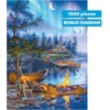 image:imageBuffalo Games Darrell Bush  Magical Moonlight  1000 Piece Jigsaw Puzzle  Multicolor 2675 x 1975 in Ages 14  Bonus Poster  Precision Cut Pieces  Puzzles for Adults
