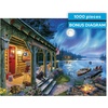 image:imageBuffalo Games Darrell Bush  Moonlight Lodge  1000 Piece Jigsaw Puzzle  Multicolor Rectangular  Includes Poster  1000 Piece Puzzle for Adults  Scenic LandscapeMoonlight Lodge