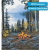 image:imageBuffalo Games Darrell Bush Room with a View Jigsaw Puzzle  1000 Pieces Includes Poster Ages 14  Jigsaw Puzzles for Adults  Scenic Landscape  Mountain Lake View