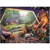 image:imageBuffalo Games Disney  Thomas Kinkade  Snow White amp the Seven Dwarfs  1000 Piece Jigsaw Puzzle  Blue Board 2675 x 1975 in  Thick Pieces amp Poster  Thomas Kinkade Artwork  Puzzles for Adults
