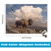 image:imageBuffalo Games Hautman Brothers Majestic Bison 1000 Piece Jigsaw Puzzle  Multicolor 2675 x 1975 in  Wildlife Landscape Relaxing Build  1000 Piece Puzzle for Adults  Adult Jigsaws