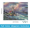 image:imageBuffalo Games Thomas Kinkade Windswept Cove 1000 Piece Jigsaw Puzzle  Silver Select 2675 x 1975 in  Puzzles for Adults Coastal Scene  Foil Accents  Reference Poster Included
