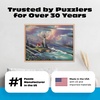 image:imageBuffalo Games Thomas Kinkade Windswept Cove 1000 Piece Jigsaw Puzzle  Silver Select 2675 x 1975 in  Puzzles for Adults Coastal Scene  Foil Accents  Reference Poster Included