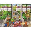 image:imageBuffalo Games Tracy Flickinger Garden Shed 1000 Piece Jigsaw Puzzle  Poster Included Multicolor  Adult Puzzles  Flower Art  Challenging for Adults