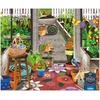 image:imageBuffalo Games Tracy Flickinger Garden Shed 1000 Piece Jigsaw Puzzle  Poster Included Multicolor  Adult Puzzles  Flower Art  Challenging for Adults