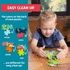 image:imageChuckle amp Roar Jigsaw Puzzle Set  4 Pack 48 72 amp 100 Pieces Ages 3  Space Ocean Safari amp World Map Scenes  Color Coded Backs amp Storage Bags  Learning Toys for Preschool