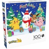 image:imageBuffalo  100 Piece Pokemon Happy Holidays Jigsaw Puzzle  Christmas and Holiday Winter Scene Puzzles for Kids