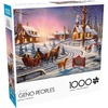 image:imageBuffalo Games  Art of Geno Peoples  1000 Piece Christmas Jigsaw Puzzle  Festive Holiday Puzzle for Adults  PrecisionCut Pieces Winter Artwork and Hours of Relaxing Fun