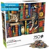 image:imageBuffalo Games Charles Wysocki  Frederick the Literate  750 Piece Puzzles for Adults 24 x 18 in Includes Poster  Cat Jigsaw Puzzle  Whimsical Library Scene amp Artist Illustration