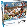 image:imageBuffalo Games Charles Wysocki  Small Town Scene  1000 Piece Jigsaw Puzzle  2675 x 1975 in  Secure Fit Pieces  Reference Poster  Charles Wysocki Winter Scene Puzzles