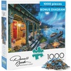 image:imageBuffalo Games Darrell Bush  Moonlight Lodge  1000 Piece Jigsaw Puzzle  Multicolor Rectangular  Includes Poster  1000 Piece Puzzle for Adults  Scenic LandscapeMoonlight Lodge
