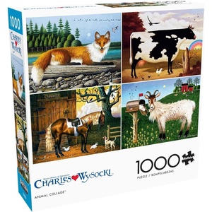 image:imageBuffalo Games  Charles Wysocki  Animal Collage  1000 Piece Jigsaw Puzzle for Adults Challenging Puzzle Perfect for Game Nights  Finished Size is 2675 x 1975