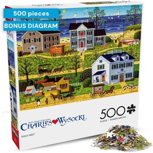 image:imageBuffalo Games  Charles Wysocki Gulls Nest 500 Piece Jigsaw Puzzle for Adults  Challenging Puzzle Perfect for Game Nights  Colorful Puzzles  PrecisionCut Pieces Beautiful Artwork500