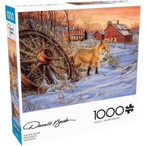 image:imageBuffalo Games  Darrell Bush  Hiding Place  1000 Piece Winter Jigsaw Puzzle  Festive Holiday Puzzles for Adults  PrecisionCut Pieces Christmas Artwork and Hours of Relaxing Fun