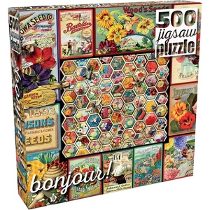image:imageBuffalo Games  Enigma Images  Vintage Ephemera  500 Piece Jigsaw Puzzle for Adults Challenging Puzzle Perfect for Game Nights  Finished Size is 2125 x 1500