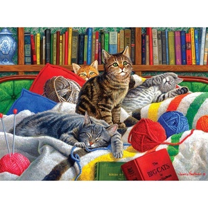 image:imageBuffalo Games  Hautman Brothers  Library Kitties  1000 Piece Jigsaw Puzzle