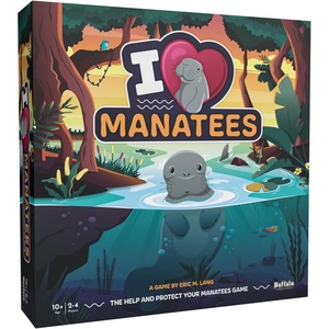 image:imageBuffalo Games  I Heart Manatees  Manatee Habitat Building Game  Deck Building and Strategy  Eric Lang Game Ages 10 and Up