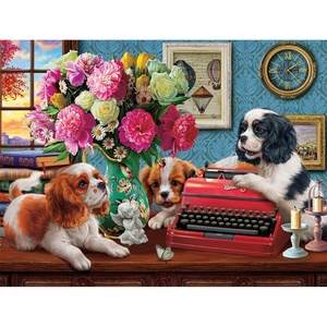 image:imageBuffalo Games  Image World  The Writers Dogs  750 Piece Jigsaw Puzzle for Adults  Challenging Puzzle Perfect for Game Nights  Finished Puzzle Size is 2400 x 1800