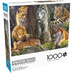 image:imageBuffalo Games  James Hautman  Big Cat Collage  1000 Piece Jigsaw Puzzle for Adults Challenging Puzzle Perfect for Game Nights  Finished Size is 2675 x 1975
