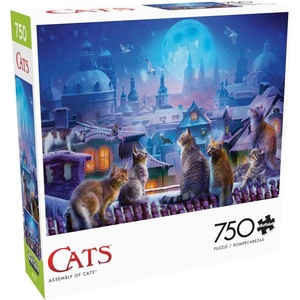 image:imageBuffalo Games  Jan Patrik Krasny  Assembly of Cats  750 Piece Jigsaw Puzzle for Adults Challenging Puzzle Perfect for Game Nights  Finished Size is 2400 x 1800