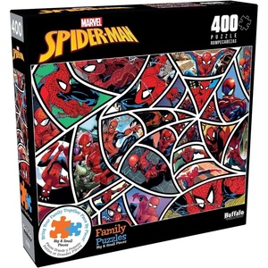 image:imageBuffalo Games  Marvel   Web of SpiderMan  400 Piece Jigsaw Puzzle for Families Challenging Puzzle Perfect for Game Nights  Finished Size is 2125 x 1500