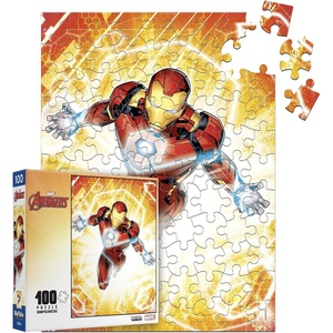 image:imageBuffalo Games  Marvel  The Armored Avenger  100 Piece Jigsaw Puzzle for Families Challenging Puzzle Perfect for Family Time  100 Piece Finished Size is 1500 x 1100 Large