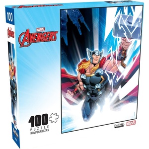 image:imageBuffalo Games  Marvel  Thor The Mighty Avenger  100 Piece Jigsaw Puzzle for Families Challenging Puzzle Perfect for Game Nights  Finished Size is 1500 x 1100