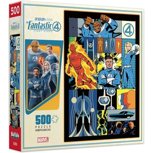 image:imageBuffalo Games  Marvel Studios Fantastic Four First Steps 500 Piece Jigsaw Puzzle Colorful Puzzle for Adults  PrecisionCut Pieces Beautiful Artwork and Hours of Relaxing Fun