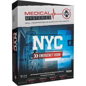 image:imageBuffalo Games  Medical Mysteries NYC Emergency Room  New Game Night Staple  Escape Room  Cooperative Strategy  Adult Party Game  Ages 14 and Up