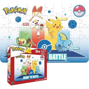image:imageBuffalo Games  Pokemon  Floor Puzzle  50 Piece Jigsaw Puzzle for Families Challenging Puzzle Perfect for Game NightsPokemon